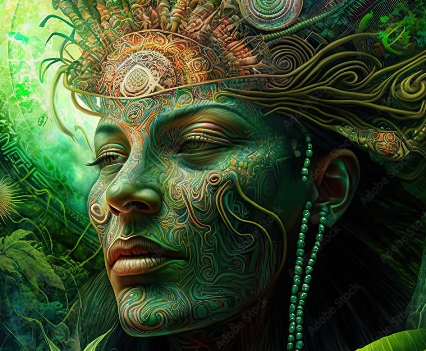 Ayahuasca forest women
